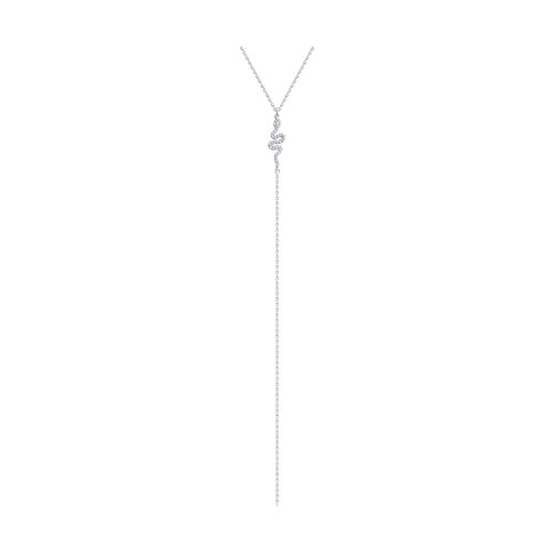 Colier din argint  cu pietre Cubic Zirconia Incolor