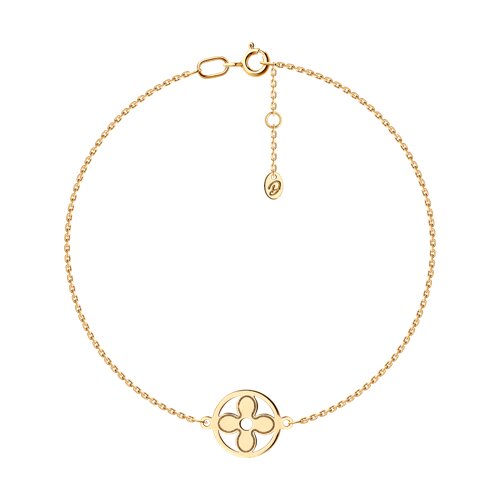 Браслет из красного золота без камней