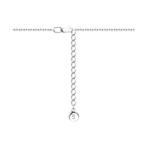 Colier din argint cu Cubic Zirconia Negru