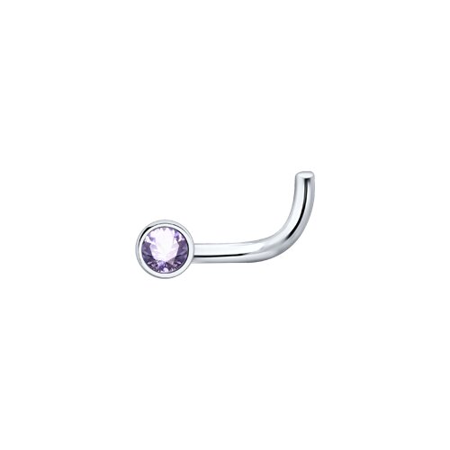 Piercing din argint  cu pietre Cubic Zirconia Liliachiu