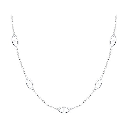 Колье из серебра без камней