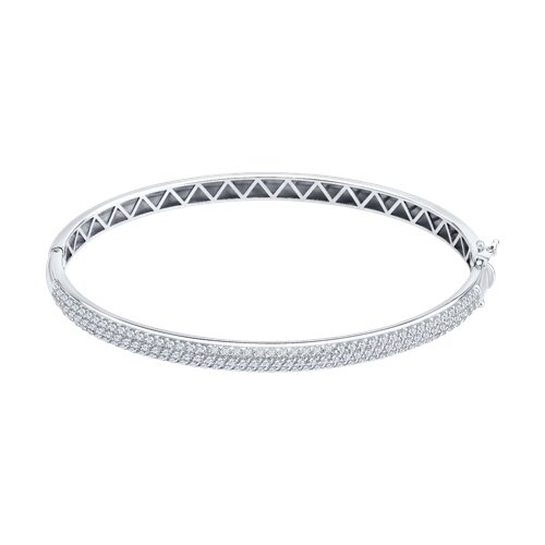 Brățară din aur alb cu pietre Diamant