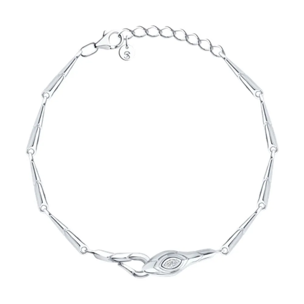Brățară din argint cu Cubic Zirconia Incolor