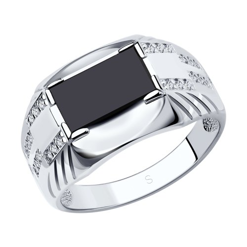Inel din argint  cu pietre Cubic Zirconia Incolor, Nanospinel
