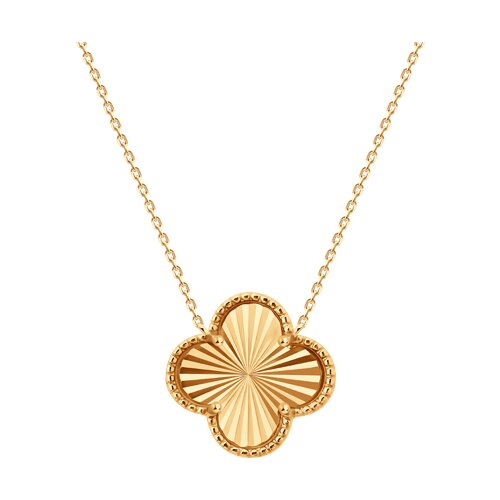 Colier din aur roșu fără pietre