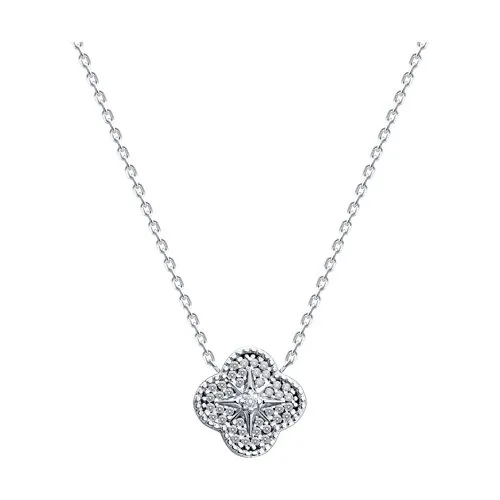 Colier din argint cu Cubic Zirconia Incolor