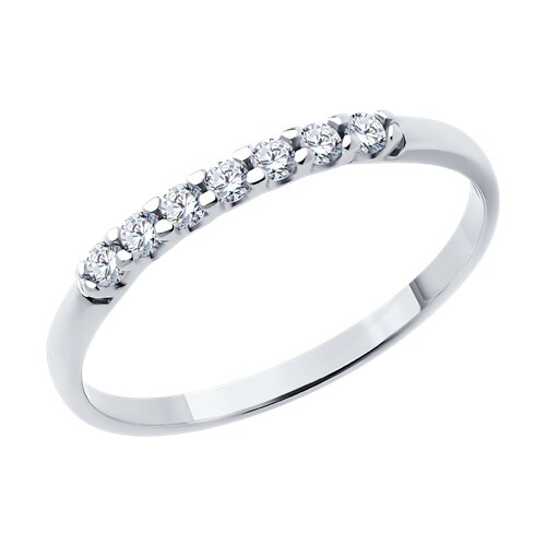Inel din argint  cu pietre Cubic Zirconia Incolor