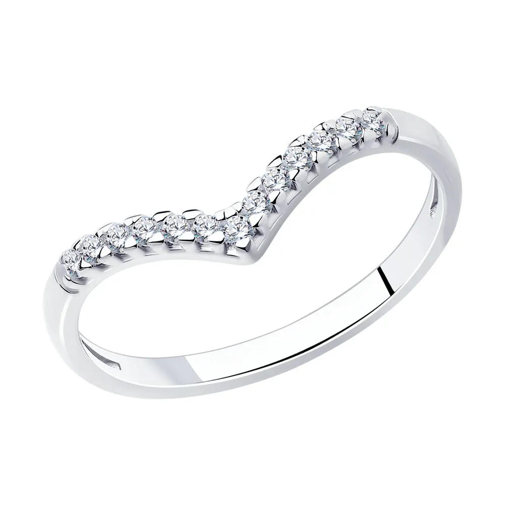 Inel din argint cu Cubic Zirconia Incolor