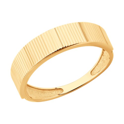 Кольцо из красного золота без камней