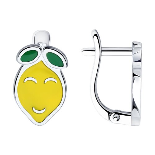 Cercei din argint  cu pietre Emailare