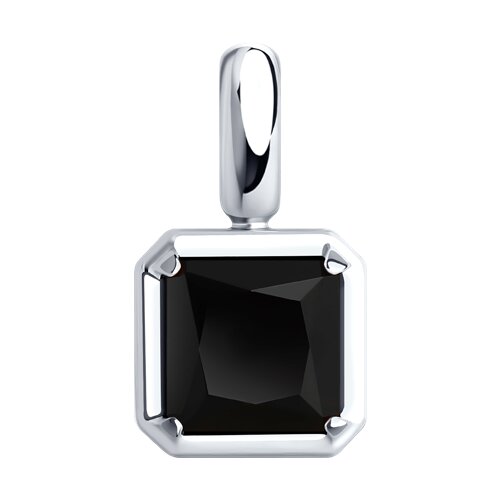 Pandantiv din argint  cu pietre Onix negru