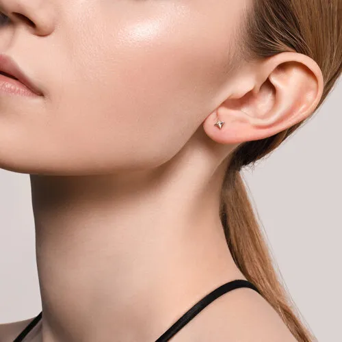 Cercei Pusete din argint cu Cubic Zirconia Incolor