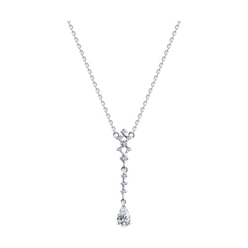 Colier din argint  cu pietre Cubic Zirconia Incolor