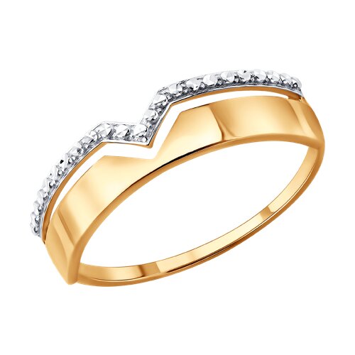 Кольцо из красного золота без камней