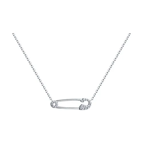 Colier din argint cu Cubic Zirconia Incolor