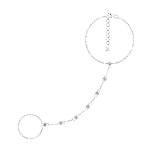 Brățară din argint  cu pietre Cubic Zirconia Incolor