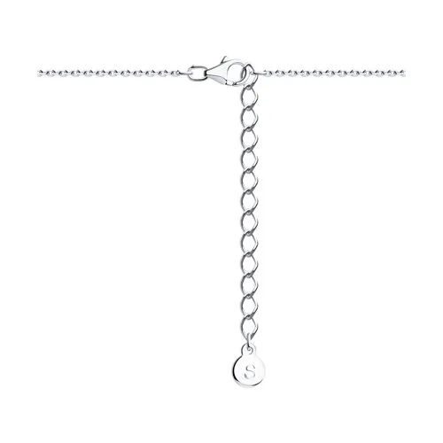 Colier din argint cu Spinel natural, Fir transparent