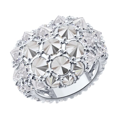 Inel din argint  cu pietre Cubic Zirconia Incolor