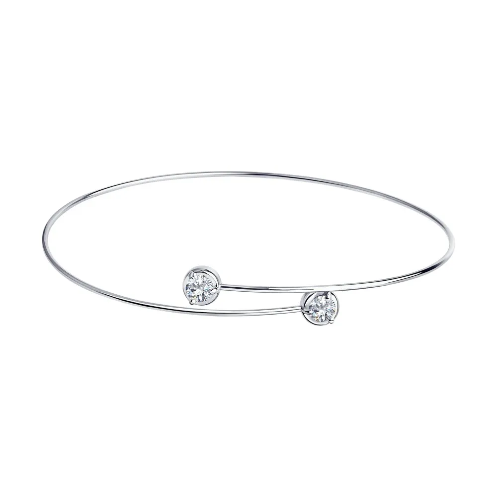 Brățară din argint cu Cubic Zirconia Incolor