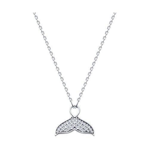 Colier din argint  cu pietre Cubic Zirconia Incolor