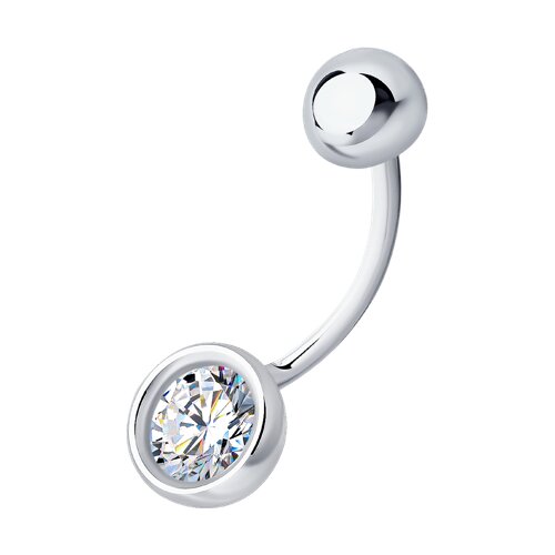 Piercing din argint  cu pietre Cubic zirconia