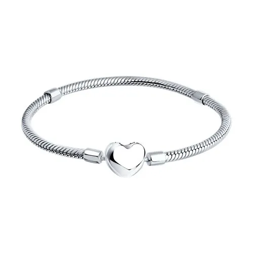 Браслет Love из серебра без камней
