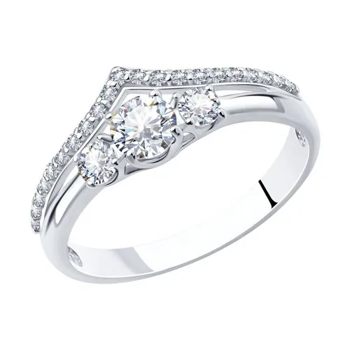 Inel din argint cu Cubic Zirconia Incolor