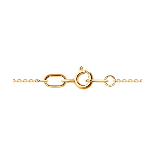 Brățară din aur roșu cu Cubic Zirconia Incolor