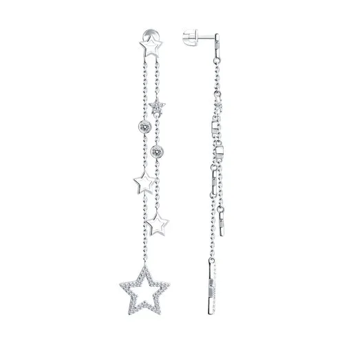 Cercei Pusete din argint cu Cubic Zirconia Incolor