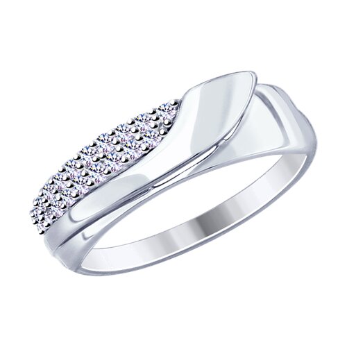 Inel din argint  cu pietre Cubic Zirconia Incolor