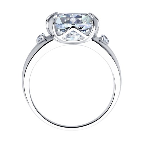 Inel din argint  cu pietre Cubic Zirconia Incolor