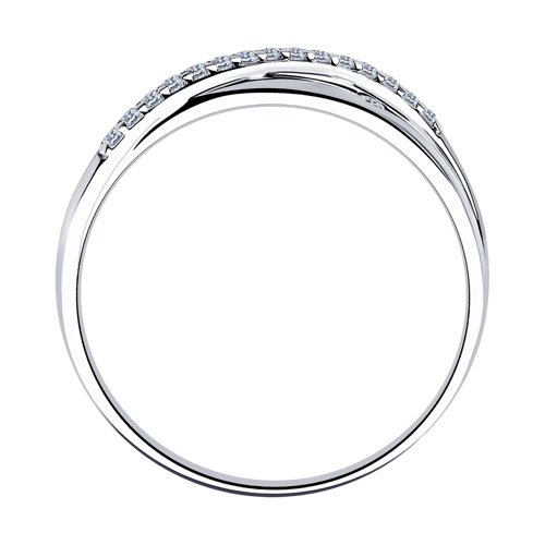 Inel din argint  cu pietre Cubic Zirconia Incolor