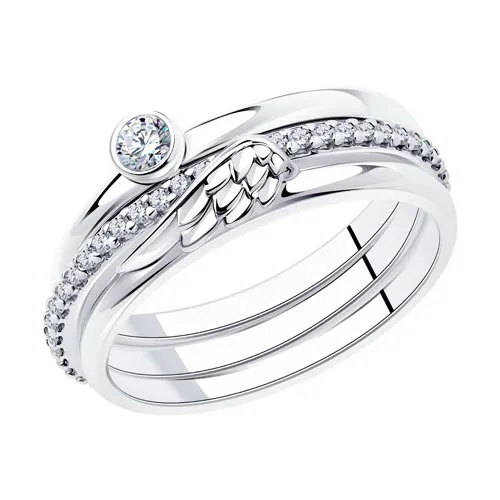 Inel din argint cu Cubic Zirconia Incolor