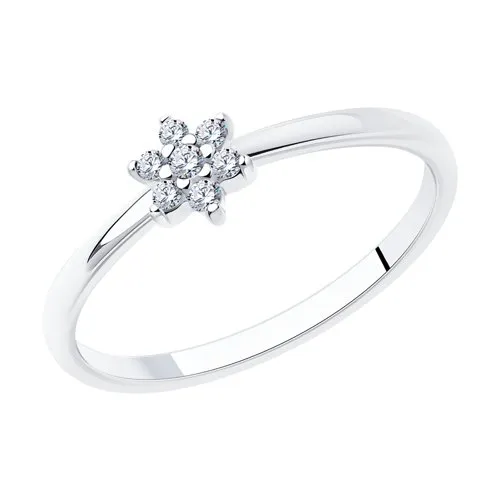 Inel din argint cu Cubic Zirconia Incolor