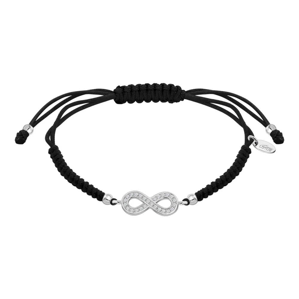 Brățară din argint cu Cubic Zirconia Incolor, Textil
