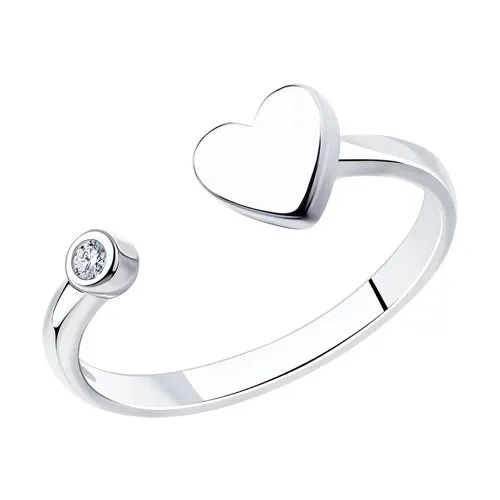 Inel din argint cu Cubic Zirconia Incolor