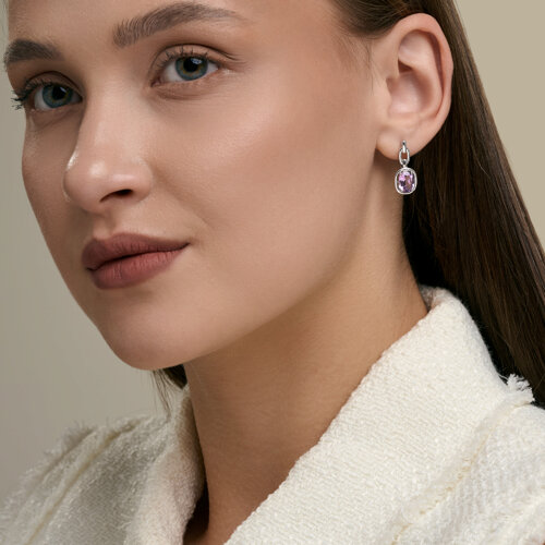 Cercei din argint  cu pietre Ametist