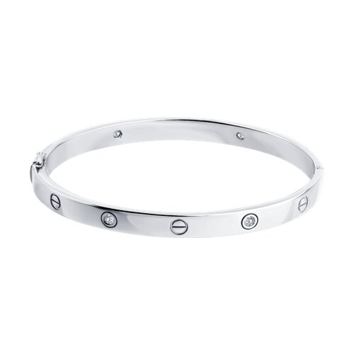 Brățară din argint  cu pietre Cubic Zirconia Incolor