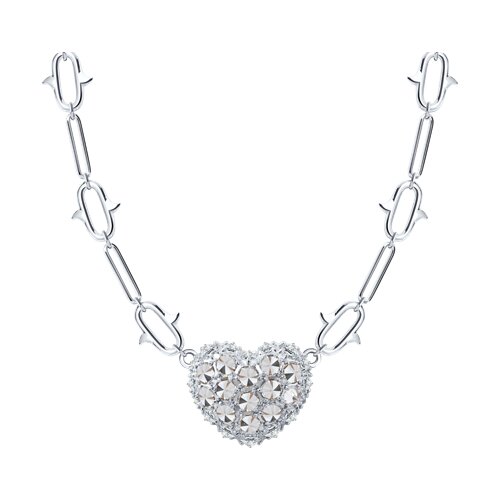 Colier din argint  cu pietre Cubic Zirconia Incolor