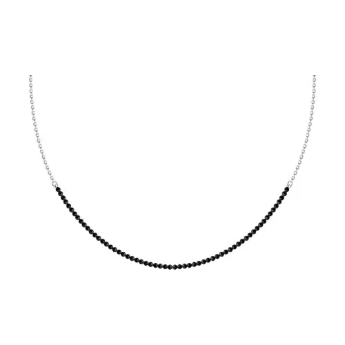 Colier din argint cu Spinel natural, Fir transparent