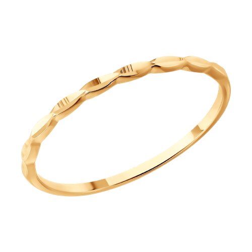 Inel din aur roșu fără pietre