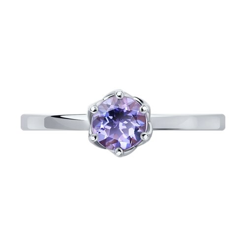 Inel din aur alb cu pietre Tanzanit