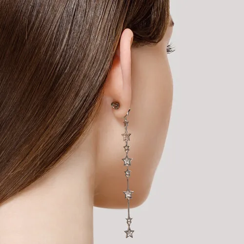 Cercei Pusete din argint cu Cubic Zirconia Incolor