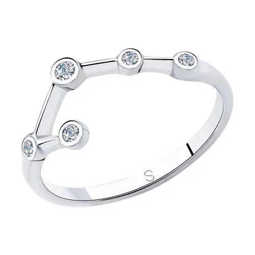 Inel din argint cu Cubic Zirconia Incolor