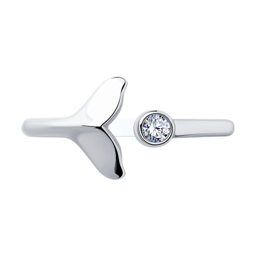 Inel din argint  cu pietre Cubic Zirconia Incolor