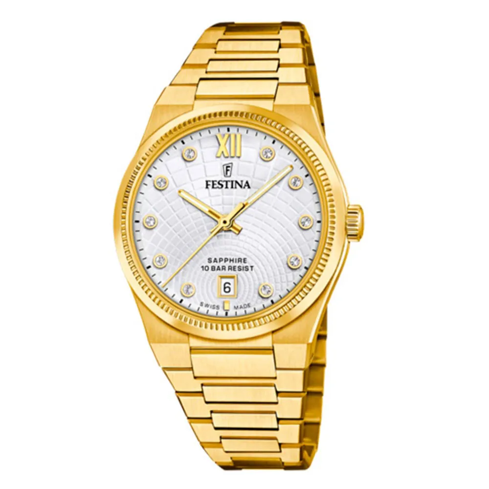 Часы FESTINA с камнями Swarovski