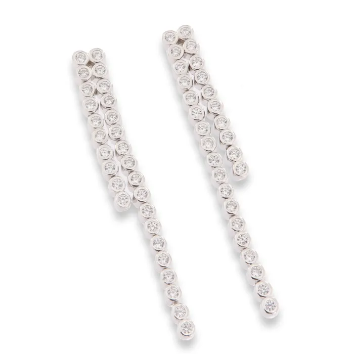 Cercei Pusete din argint cu Cubic Zirconia Incolor