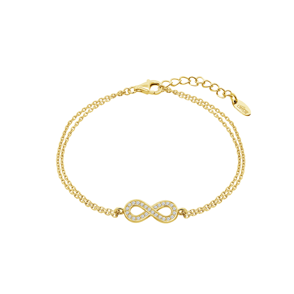 Brățară din argint placat cu aur  cu pietre Cubic Zirconia Incolor