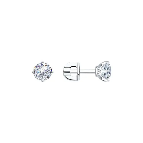 Cercei Pusete din argint cu Cubic Zirconia Incolor