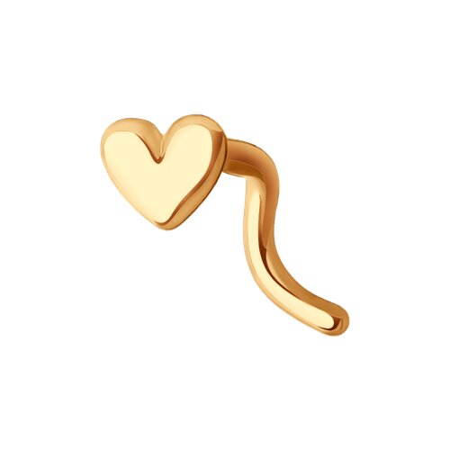 Piercing din aur roșu fără pietre